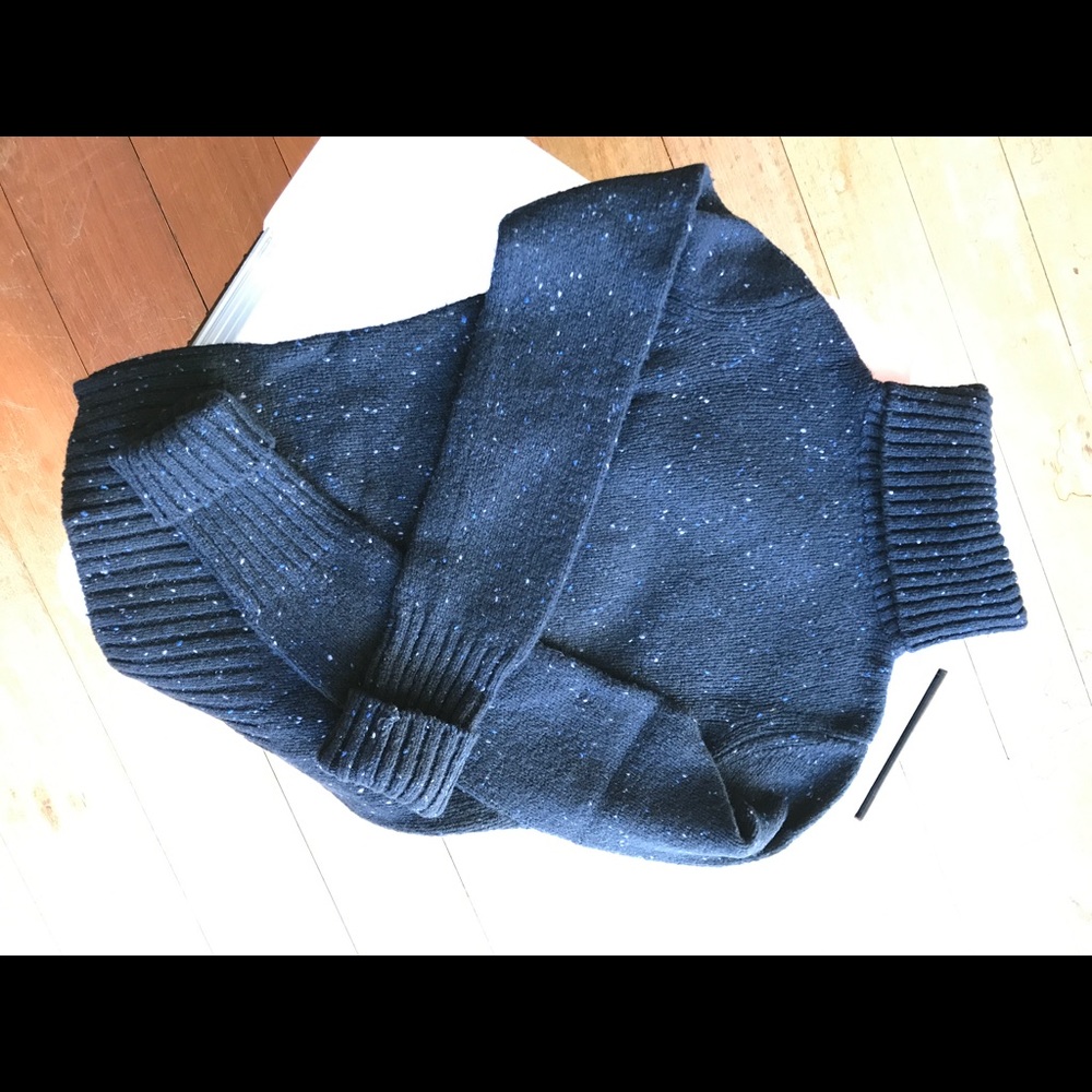 Vince speckled turtleneck sweater.